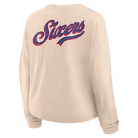 T-shirt à manches longues tendance pour femme Fanatics Natural Philadelphia 76ers Boxed Out Drop