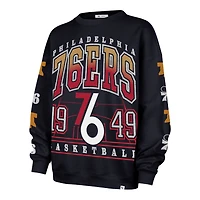 Women's '47  Navy Philadelphia 76ers 2025/26 City Edition Go Big Oversized Sweatshirt