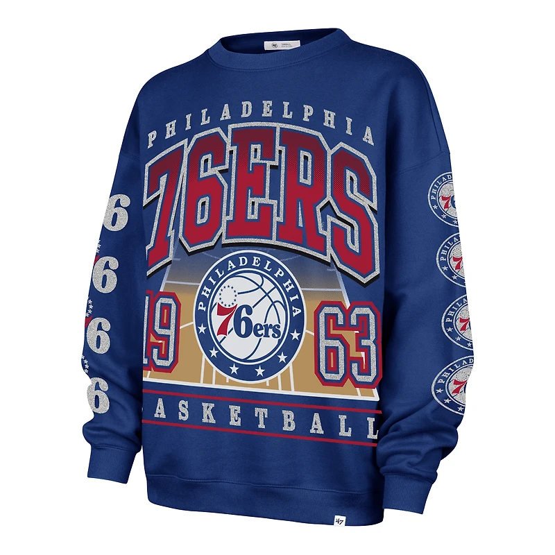 Sweat-shirt oversize « 47 Royal Philadelphia 76ers Go Big » pour femme