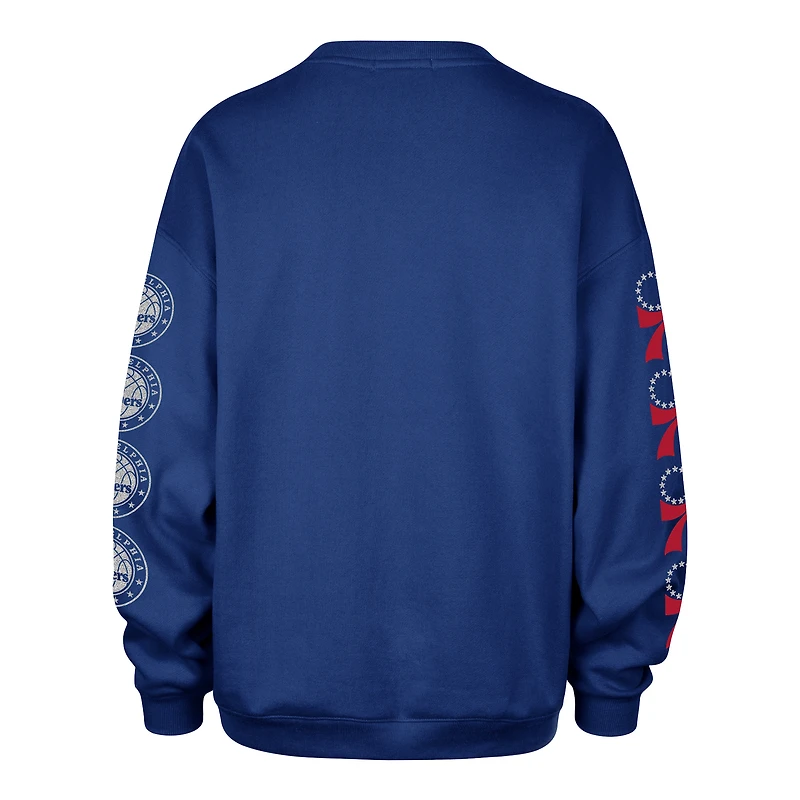 Sweat-shirt oversize « 47 Royal Philadelphia 76ers Go Big » pour femme