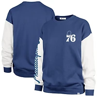 Sweat-shirt à capuche surdimensionné Andie pour femme '47 Royal Philadelphia 76ers grande taille