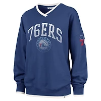 Sweat-shirt oversize '47 Royal Philadelphia 76ers Rise Wax Pack Daze '80s pour femme