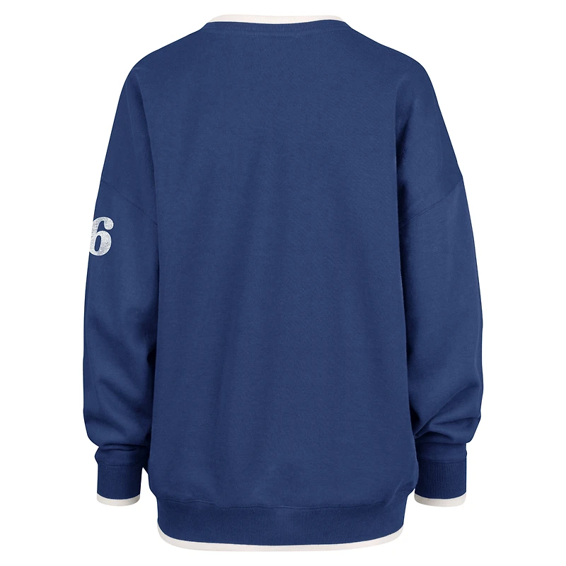 Sweat-shirt oversize '47 Royal Philadelphia 76ers Rise Wax Pack Daze '80s pour femme