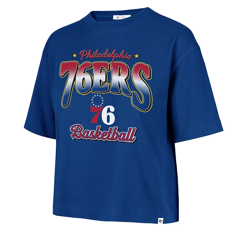 T-shirt femme '47 Royal Philadelphia 76ers Vibe Check Reed City