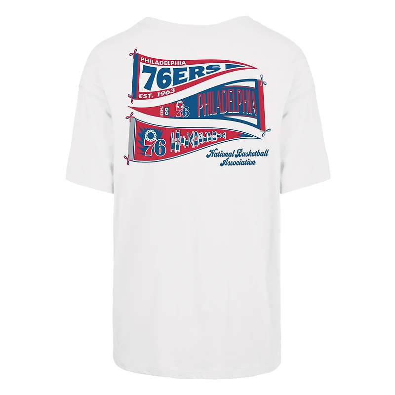 T-shirt Sadie blanc '47 Philadelphia 76ers pour femmes