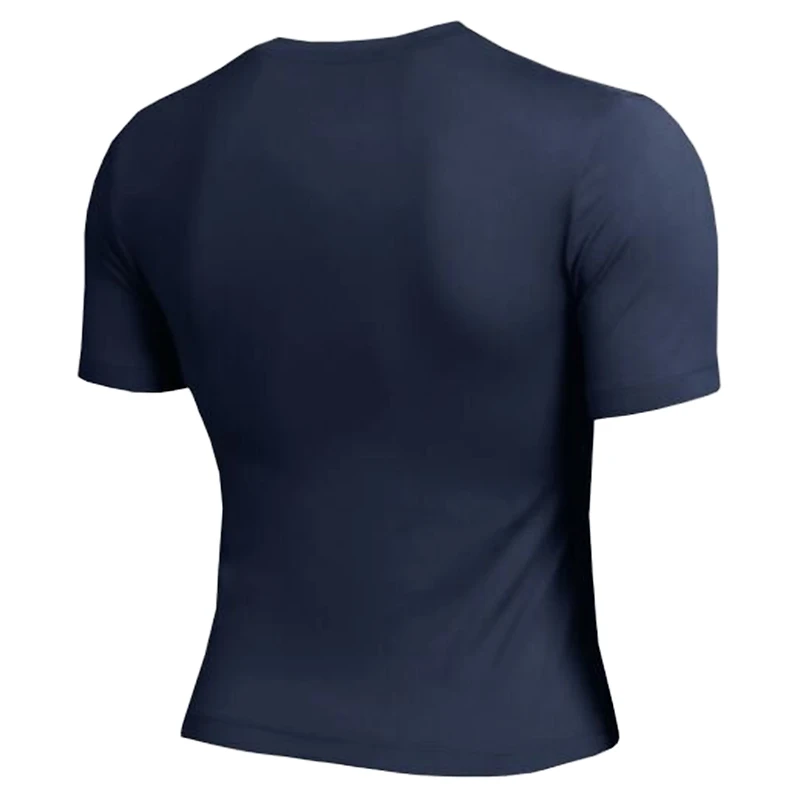 T-shirt court ajusté doux au toucher Champion bleu marine pour femme, Philadelphia 76ers