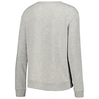 Ensemble de nuit avec t-shirt et short à manches longues Concepts Sport gris Philadelphia 76ers Cedar pour femmes