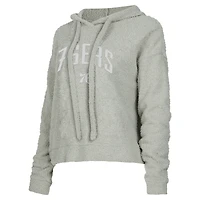 Women's Concepts Sport  Gray Philadelphia 76ers Ventura Comfy Pullover Hoodie