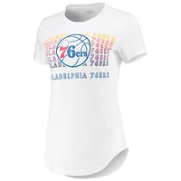 Ensemble t-shirt et legging Sonata des Philadelphia 76ers Concepts Sport pour femme, blanc/anthracite