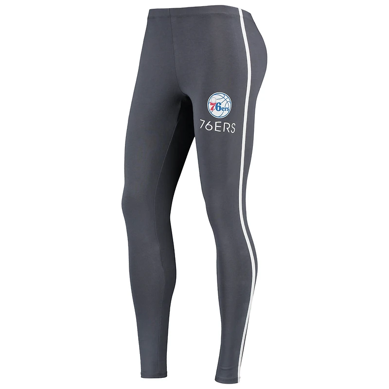 Ensemble t-shirt et legging Sonata des Philadelphia 76ers Concepts Sport pour femme, blanc/anthracite
