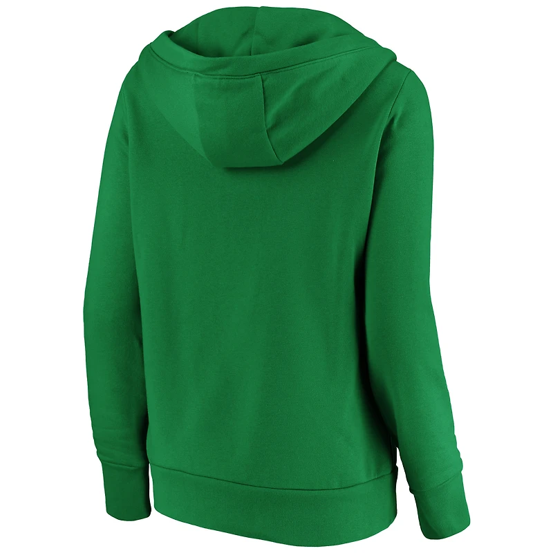 Sweat à capuche logo blanc pour la Saint-Patrick des Philadelphia 76ers femmes Fanatics Green
