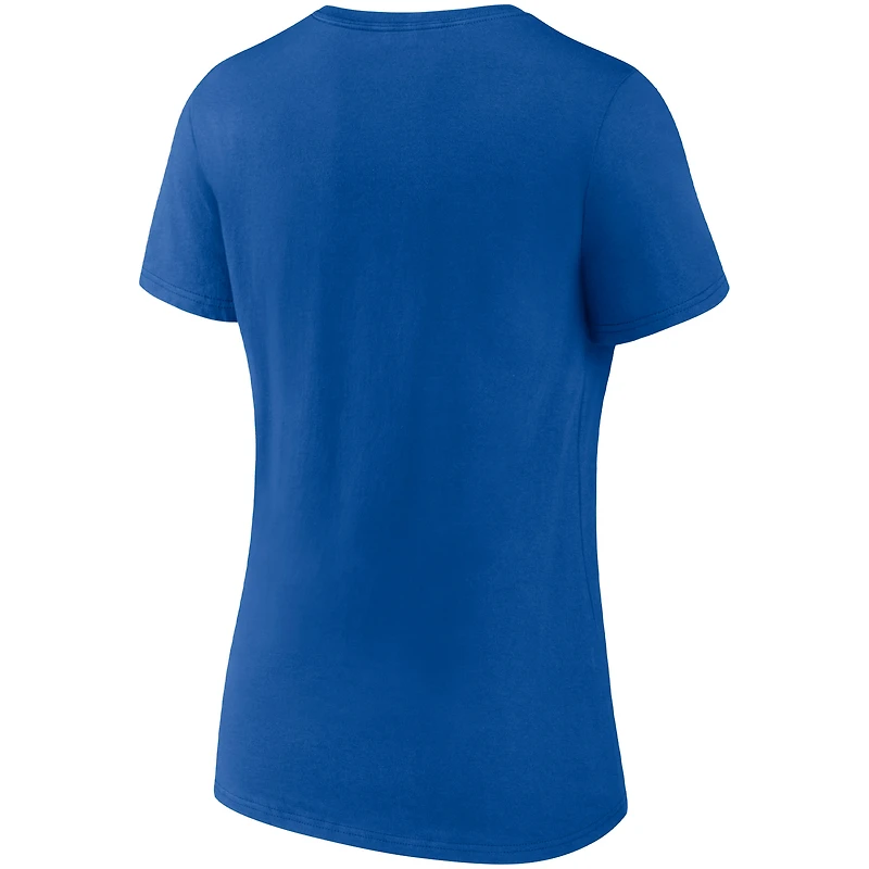 Fanatics pour femmes Royal Philadelphia 76ers Hometown Collection Broad Street Ballers T-shirt à col en V