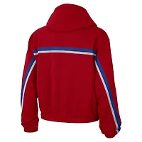 Sweat à capuche Jordan Brand Philadelphia 76ers Courtside Statement Edition pour femme, rouge