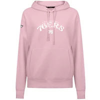 Women's Levelwear  Light Pink Philadelphia 76ers Mother's Day Adorn Arched Pullover Hoodie