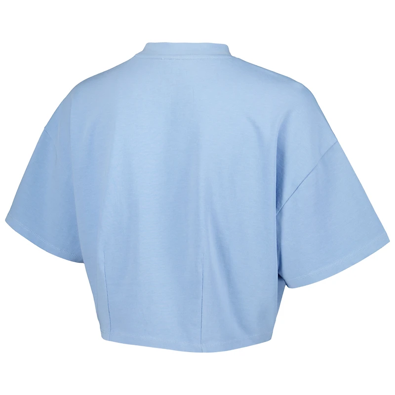 T-shirt court ton sur bleu clair pour femme Lusso Philadelphia 76ers Nola