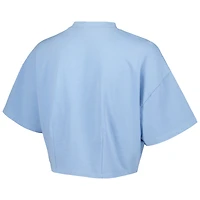 T-shirt court ton sur bleu clair pour femme Lusso Philadelphia 76ers Nola
