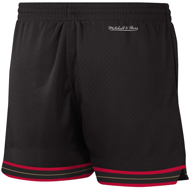 Women's Mitchell & Ness Black Philadelphia 76ers Jump Shot Shorts
