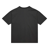 Women's Mitchell & Ness Charcoal Philadelphia 76ers Hardwood Classics Oversized Boyfriend T-Shirt