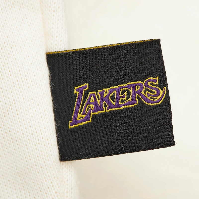 Sweat-shirt à capuche Hardwood Classics pour femme, couleur crème, des Philadelphia 76ers, Mitchell & Ness