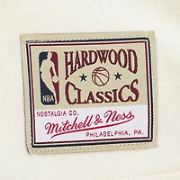 Sweat-shirt à capuche Hardwood Classics pour femme, couleur crème, des Philadelphia 76ers, Mitchell & Ness