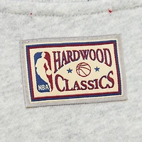 Women's Mitchell & Ness Heather Gray Philadelphia 76ers 3.0 Logo Lightweight Sweatshirt