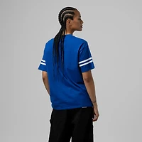 Women's Mitchell & Ness  Royal Philadelphia 76ers Hardwood Classics Boyfriend V-Neck T-Shirt
