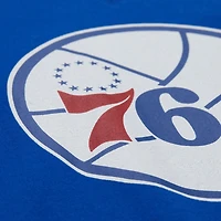 T-shirt à col en V boyfriend Mitchell & Ness Royal Philadelphia 76ers Hardwood Classics pour femme