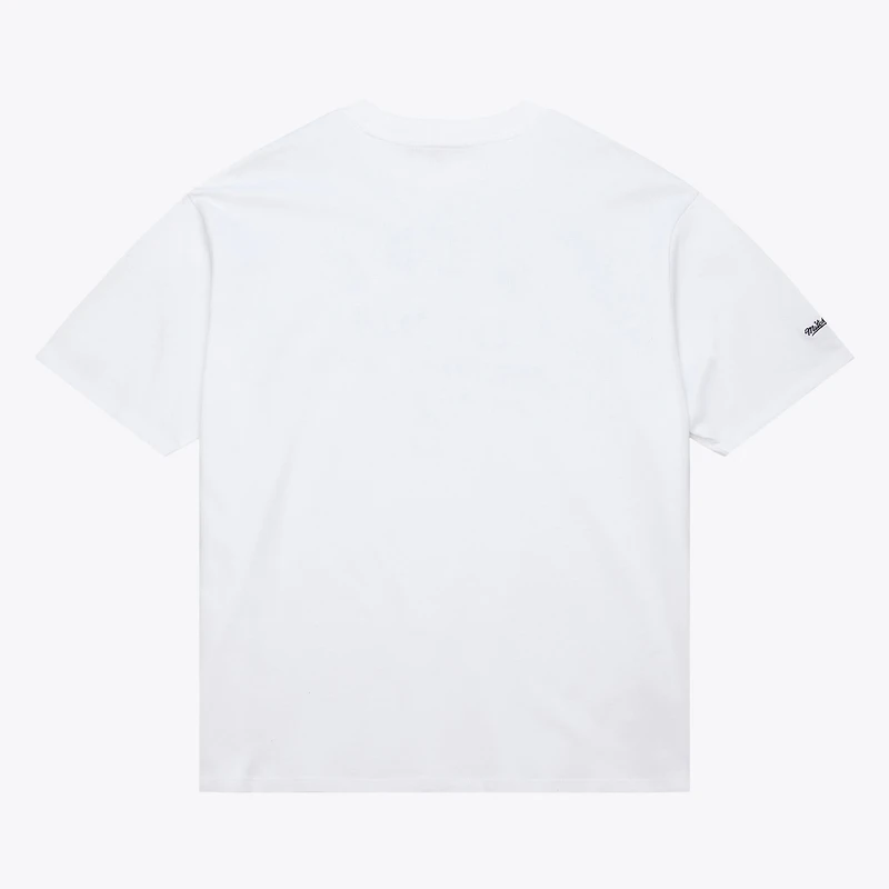 Women's Mitchell & Ness White Philadelphia 76ers Boyfriend T-Shirt