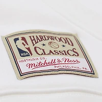 Sweat à capuche Mitchell & Ness blanc pour femme, modèle entraîneur-chef des Philadelphia 76ers