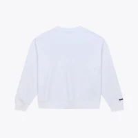 Women's Mitchell & Ness  White Philadelphia 76ers Lightweight Crewneck Sweatshirt