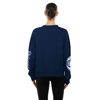 Sweat-shirt New Era bleu marine Philadelphia 76ers édition City 2025/26 pour femme