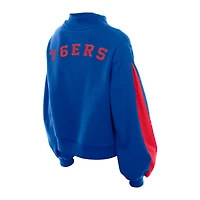 Sweat-shirt à manches ballon New Era Royal Philadelphia 76ers Sport Night pour femme