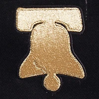 Sweat-shirt court Pro Standard noir Philadelphia 76ers Glam pour femmes