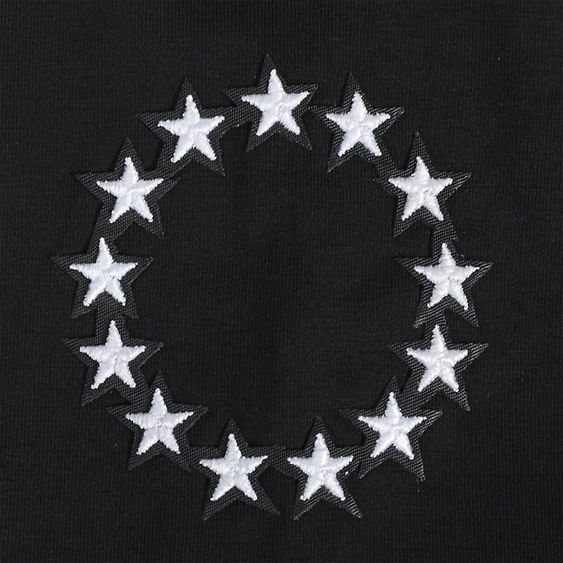 T-shirt court et boxy noir Philadelphia 76ers Jewels Pro Standard pour femme
