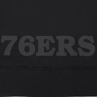 Women's Pro Standard Black Philadelphia 76ers Jewels Cropped Pullover Hoodie
