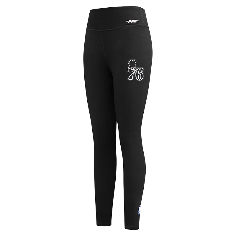 Legging en jersey tri-blend noir Pro Standard pour femme des Philadelphia 76ers « Paint the City »
