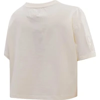 Women's Pro Standard  Cream Philadelphia 76ers Neutral Boxy Crop T-Shirt