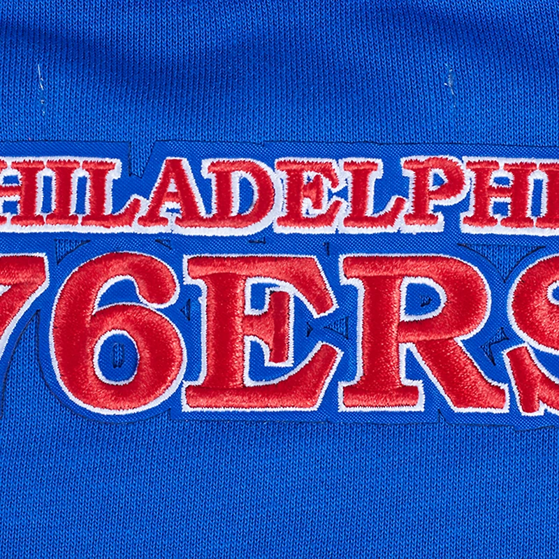 Sweat-shirt court à enfiler Pro Standard Royal pour femme Philadelphia 76ers Area Code