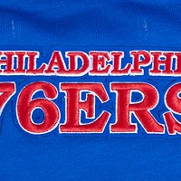 Sweat-shirt court à enfiler Pro Standard Royal pour femme Philadelphia 76ers Area Code