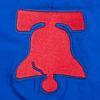 Women's Pro Standard Royal Philadelphia 76ers Classic Wind Woven Cropped Half-Zip Jacket