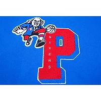 Women's Pro Standard Royal Philadelphia 76ers Mash Up Pullover Sweatshirt