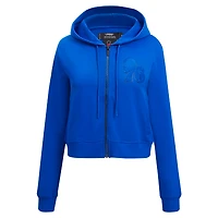 Women's Pro Standard Royal Philadelphia 76ers Triple Tonal Full-Zip Hoodie