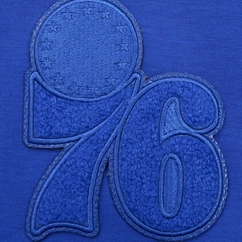 Women's Pro Standard Royal Philadelphia 76ers Triple Tonal Full-Zip Hoodie