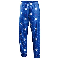Women's WEAR by Erin Andrews Royal Philadelphia 76ers - Long Sleeve Button-Up Shirt & Pants Sleep Set