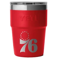 Gobelet empilable Rambler YETI Red Philadelphia 76ers 473 ml avec couvercle Magslider