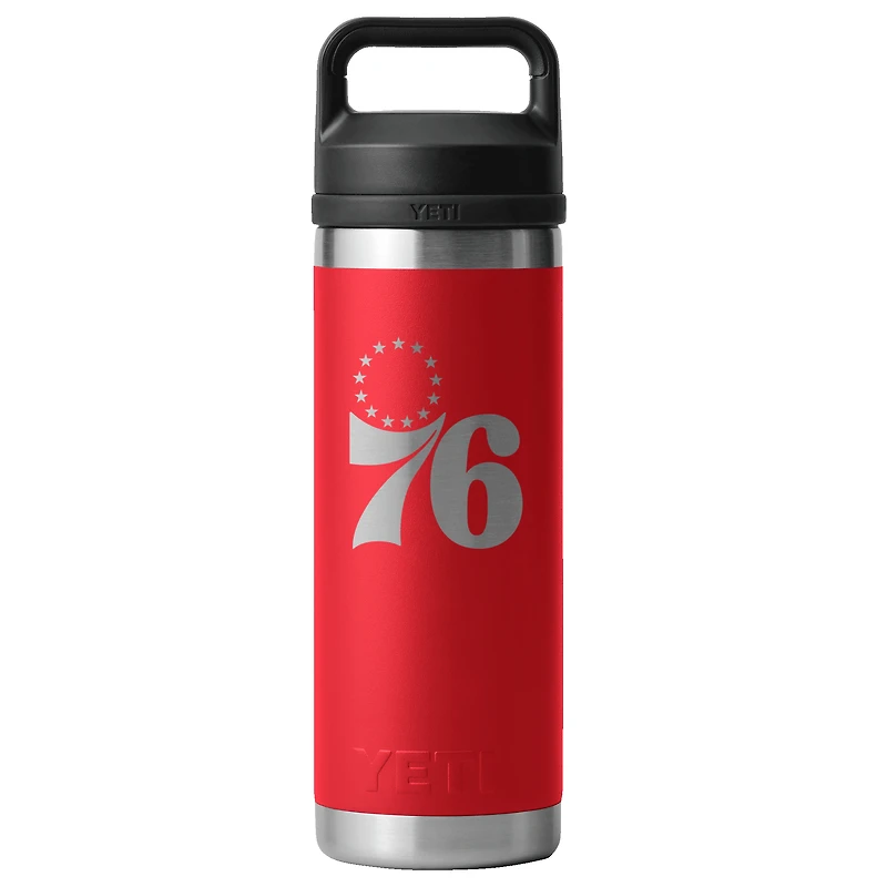 YETI Red Philadelphia 76ers 18oz. Rambler Chug Water Bottle