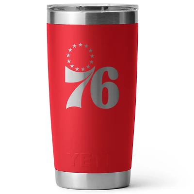 YETI Red Philadelphia 76ers 20oz. Rambler Tumbler with Magslider Lid