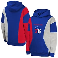 Youth  Blue Philadelphia 76ers Ace the Hole Pullover Hoodie