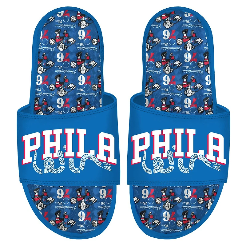 Sandales ISlide Philadelphia 76ers à motif d'équipe en gel pour jeune