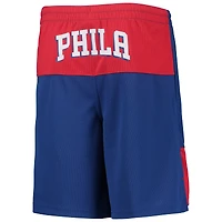 Joel Embiid Royal Philadelphia 76ers Pandemonium Short avec nom et numéro pour jeune
